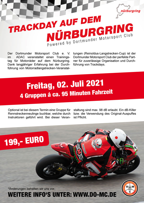 Trackday Plakat 2021